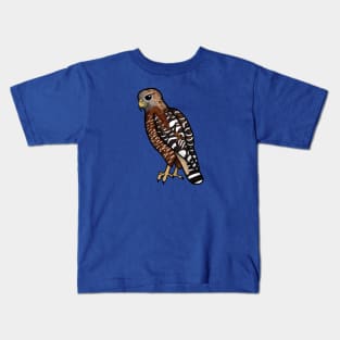 Red Shouldered Hawk Kids T-Shirt